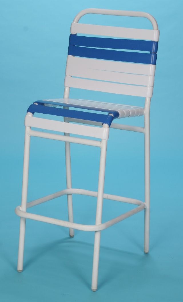 Commercial grade bar stool Patio Furniture Repair Service by Dr. Strap