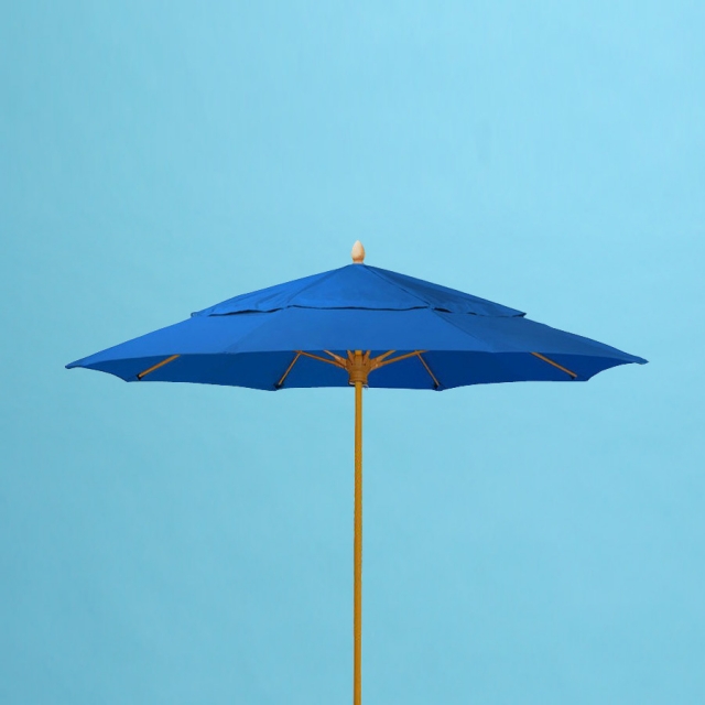 9' x 8 fiberglass rib double vent market umbrella