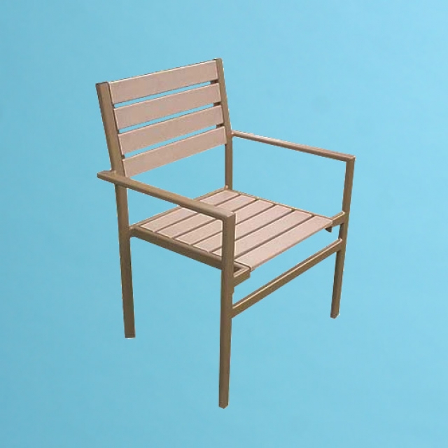 ECO wood chair with arms
