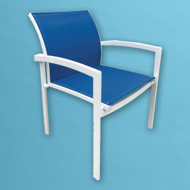 New MC-50 commercial grade sling chair, made from 3/4" x 1 1/2" rectangular extrusion 