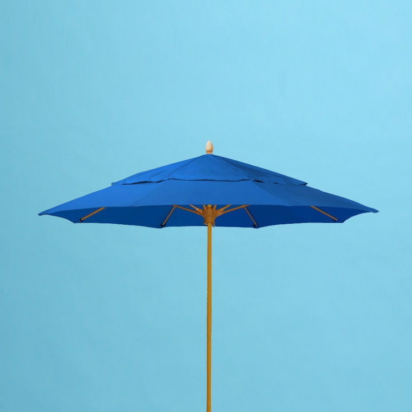 9' x 8 fiberglass rib double vent market umbrella