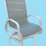I-350 line sling swivel rocking chair with arms