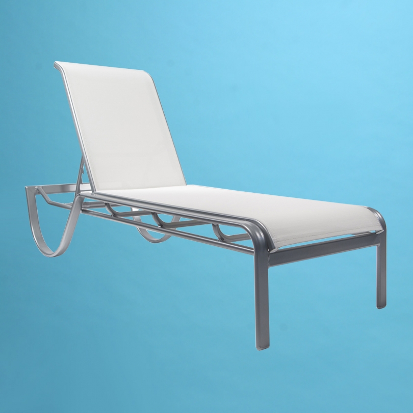 E-150 Eclipse sling line chaise lounge, no arm, 16" tall