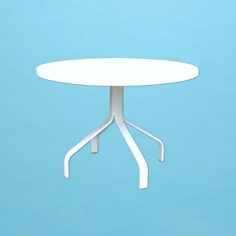 E Line 36" round dining table with fiberglass top