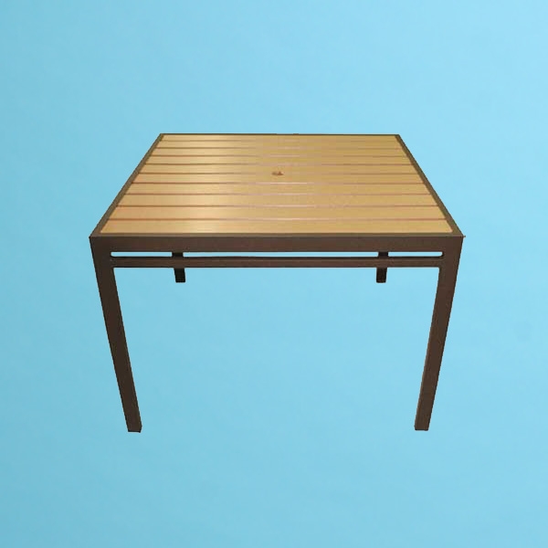 ECO wood 48" square table
