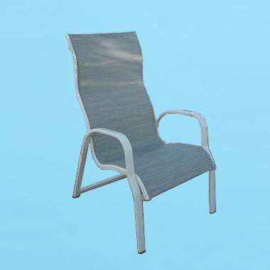 I-51 line sling high back dining chair