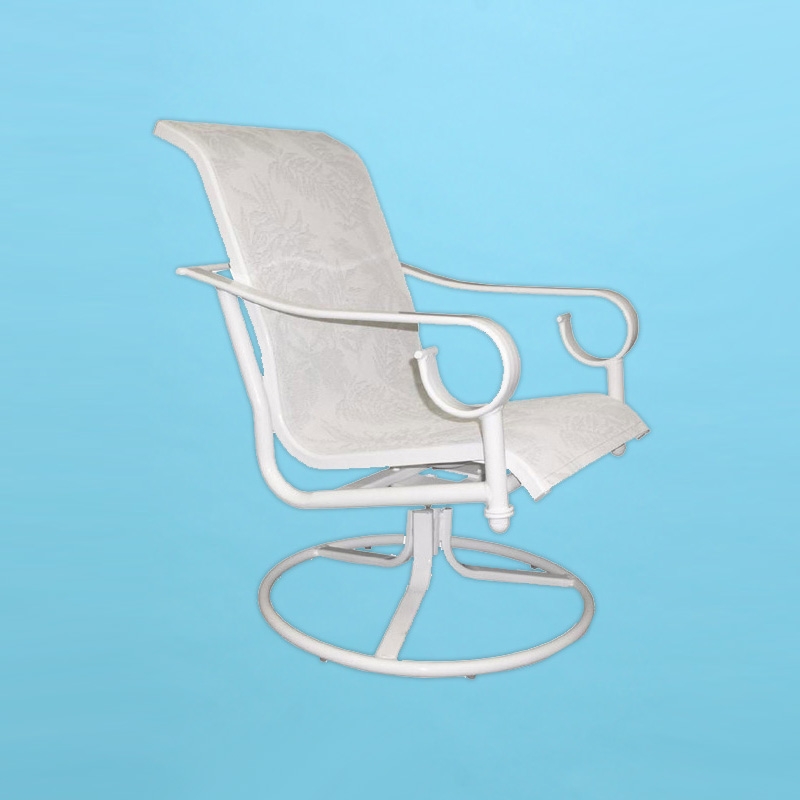 S-350 Sierra line sling swivel rocking chair with arms