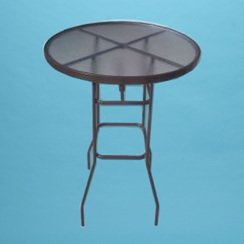 36" round acrylic top bar height table